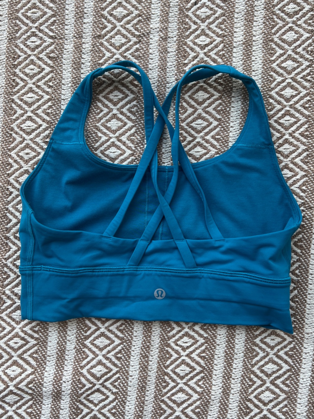 lululemon athletica teal Strappy Back Sports Bra